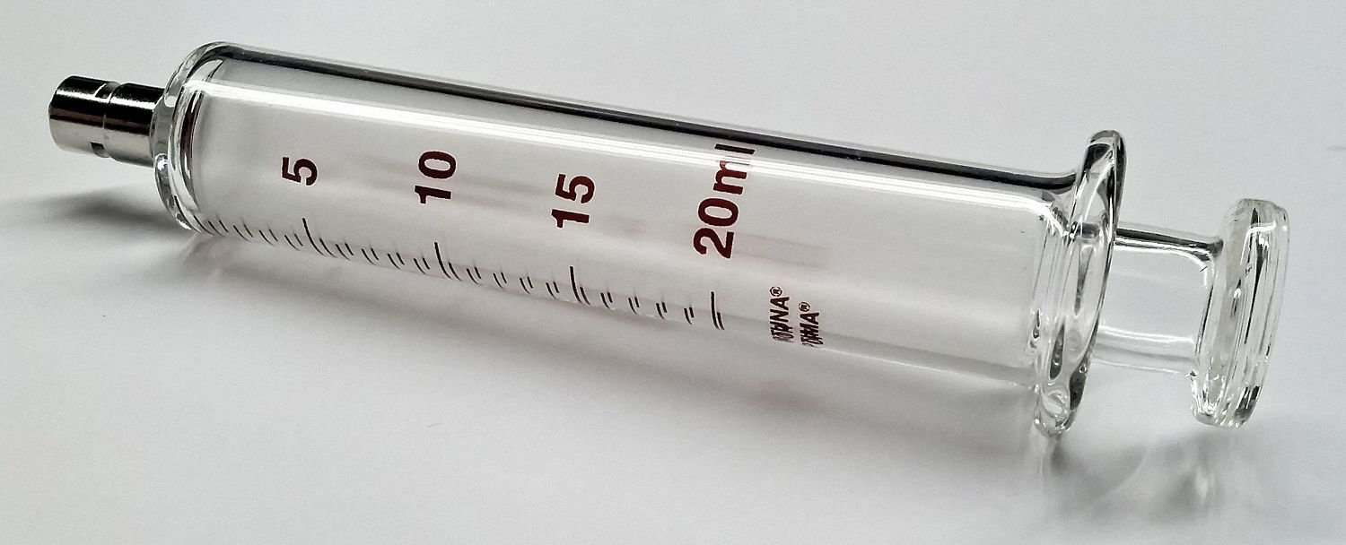 Amazon.co.jp: ガラス注射器 メタルルアーロック 20mL : 産業・研究